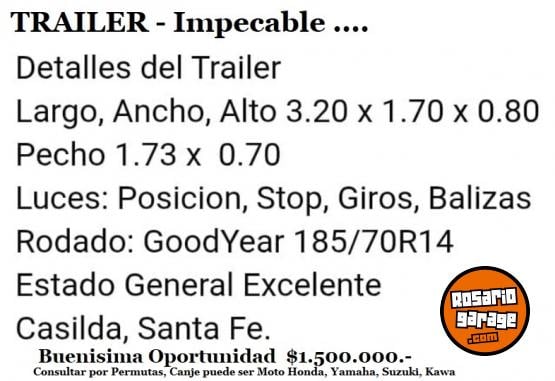Otros - Trailer 1 eje Completo - En Venta