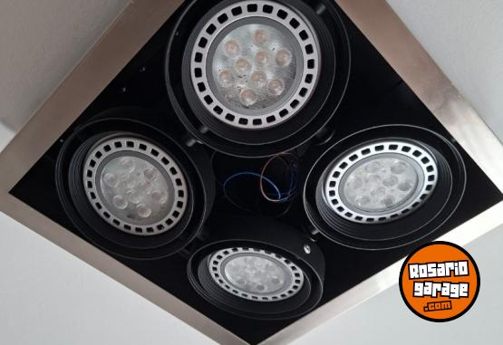 Hogar - APLIQUE DE ACERO 4 LUCES AR 111 - En Venta