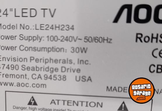 Electr�nica - Televisor LED AOC 24" - En Venta