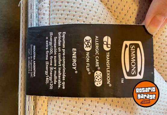 Hogar - Colch�n + Sommier Simmons BeautySleep 140x190 � Casi nuevo - En Venta