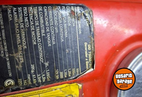 Herramientas - GENERADOR 1.2 KVA - En Venta