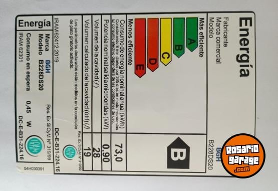 Hogar - Excelente Microondas BGH Quick Chef Digital 28 Litros con Grill Impecable Estado - En Venta