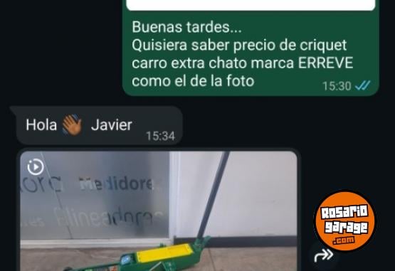Herramientas - Criquet carro extra chato ERREVE(NACIONAL). - En Venta