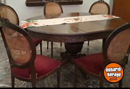 Hogar - Vendo juego de comedor con 6 y espejo - En Venta