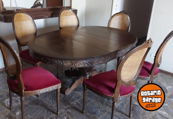 Hogar - Vendo juego de comedor con 6 y espejo - En Venta