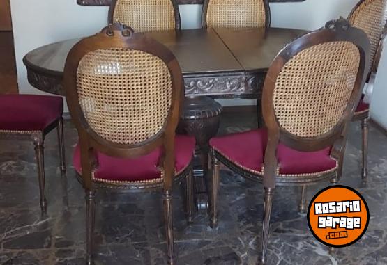 Hogar - Vendo juego de comedor con 6 y espejo - En Venta