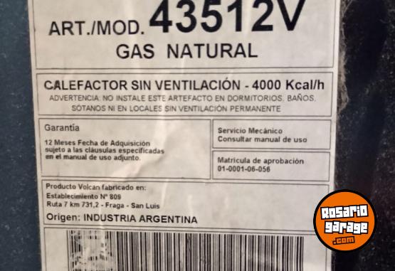 Hogar - VENDO CALEFACTOR VOLCAN 4.000 KCAL - En Venta