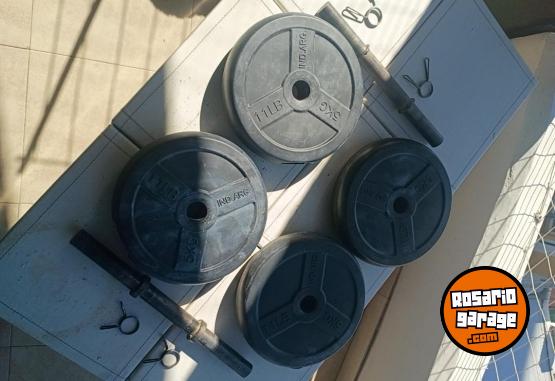 Deportes - Excelente Par de Mancuernas Macizas de 12 Kg Ideal Principiantes e Intermedios - En Venta