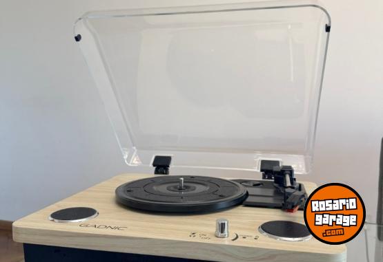 Electr�nica - Tocadiscos Gadnic Madera Bluetooth impecable - En Venta