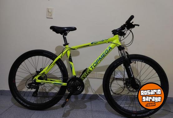 Deportes - Rod 26 cambios SHIMANO cuadro ALUMINIO con SUSPENSI�N FRENO A DISCO LLANTAS DOBLE PARED  MARCA TOPMEGA  ZONA CENTRO ROSARIO - En Venta