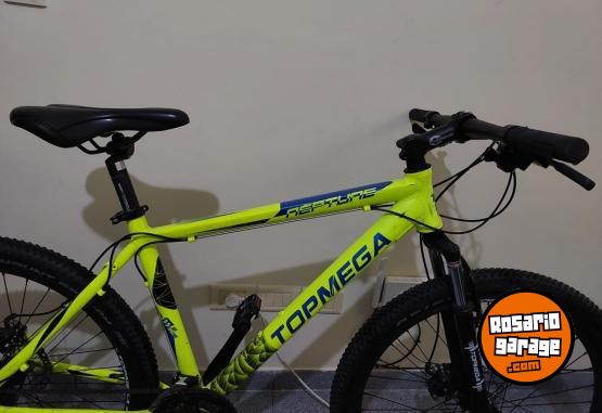 Deportes - Rod 26 cambios SHIMANO cuadro ALUMINIO con SUSPENSI�N FRENO A DISCO LLANTAS DOBLE PARED  MARCA TOPMEGA  ZONA CENTRO ROSARIO - En Venta