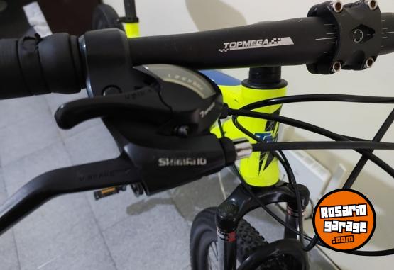 Deportes - Rod 26 cambios SHIMANO cuadro ALUMINIO con SUSPENSI�N FRENO A DISCO LLANTAS DOBLE PARED  MARCA TOPMEGA  ZONA CENTRO ROSARIO - En Venta