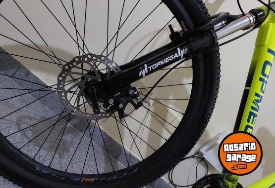 Deportes - Rod 26 cambios SHIMANO cuadro ALUMINIO con SUSPENSI�N FRENO A DISCO LLANTAS DOBLE PARED  MARCA TOPMEGA  ZONA CENTRO ROSARIO - En Venta