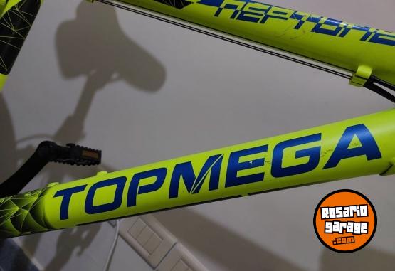 Deportes - Rod 26 cambios SHIMANO cuadro ALUMINIO con SUSPENSI�N FRENO A DISCO LLANTAS DOBLE PARED  MARCA TOPMEGA  ZONA CENTRO ROSARIO - En Venta