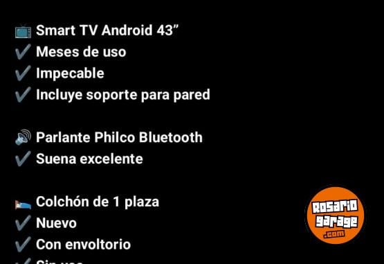 Otros - Sommier impecable, TV smart,parlante, colchón - En Venta
