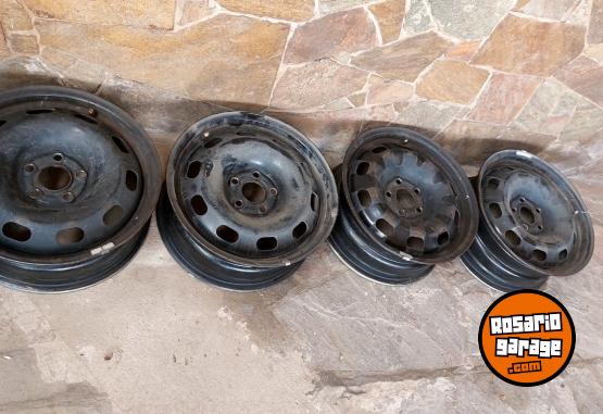 Accesorios para Autos - 4 LLANTAS DE CHAPA VW 5X100 LISTAS PARA USAR - En Venta