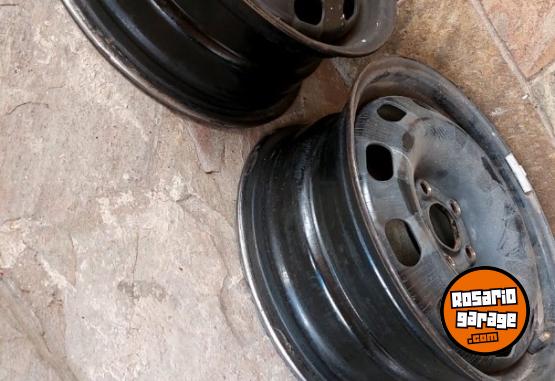 Accesorios para Autos - 4 LLANTAS DE CHAPA VW 5X100 LISTAS PARA USAR - En Venta