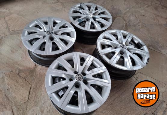 Accesorios para Autos - 4 LLANTAS DE CHAPA Y TASAS VW 5X100 R15 - En Venta