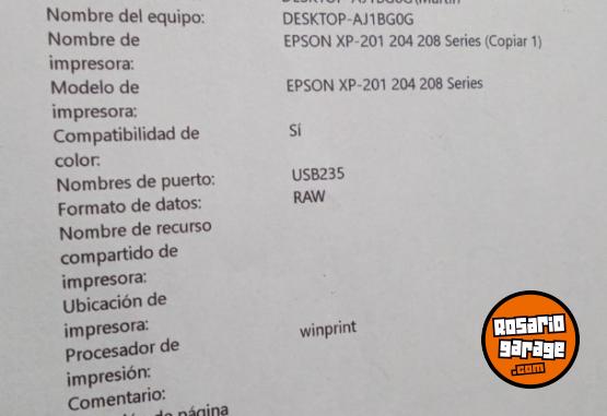 Informática - Impresora Epson Xp 201 wifi multifuncion - En Venta