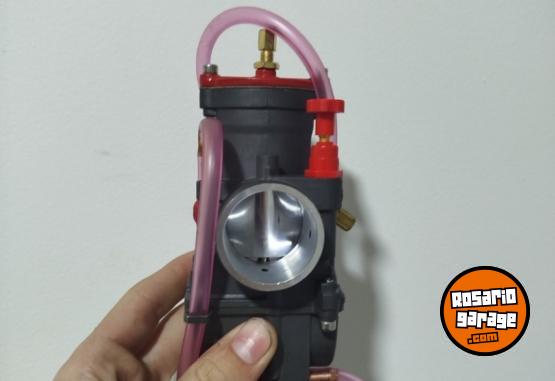 Accesorios para Motos - Carburador cortina plana 34mm con bomba de pique, tobera y chiclers, todo nuevo - En Venta