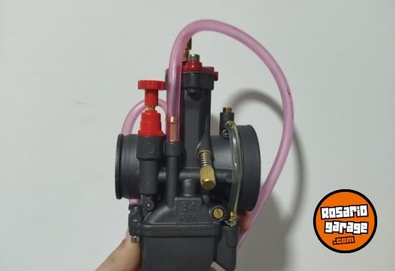 Accesorios para Motos - Carburador cortina plana 34mm con bomba de pique, tobera y chiclers, todo nuevo - En Venta