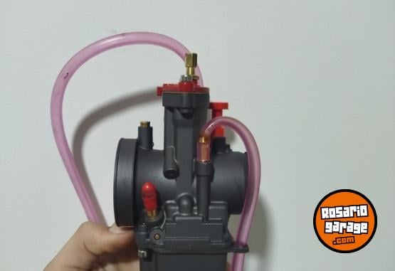 Accesorios para Motos - Carburador cortina plana 34mm con bomba de pique, tobera y chiclers, todo nuevo - En Venta