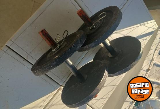 Deportes - Excelente Par de Mancuernas Macizas de 12 Kg Ideal Principiantes e Intermedios - En Venta