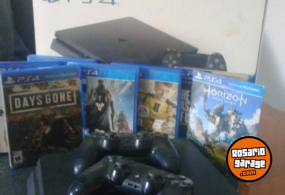 Electr�nica - VENDO PS4 SLIM 1TB INPECABLE DOS JOYSTICK MAS VARIOS JUEGOS - En Venta