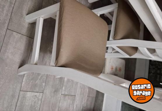 Hogar - LIQUIDACI�N 6 sillas laqueadas con tapizado - En Venta