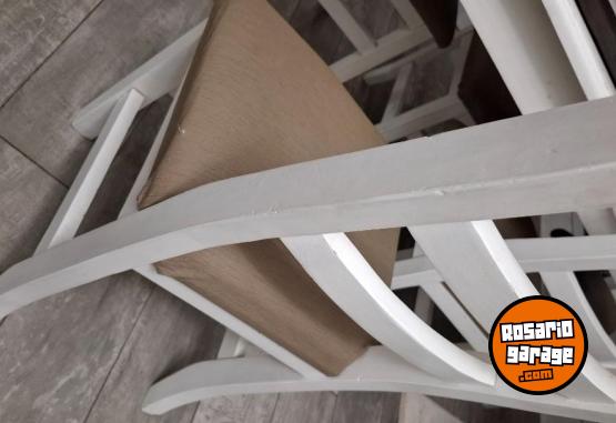 Hogar - LIQUIDACI�N 6 sillas laqueadas con tapizado - En Venta