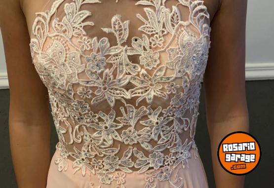 Indumentaria - Vestido de graduacion/15 largo rosa claro - En Venta