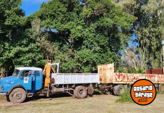 Camiones y Grúas - CAMION MERCEDES 1114 CON HIDROGRUA Y VOLCADOR - En Venta
