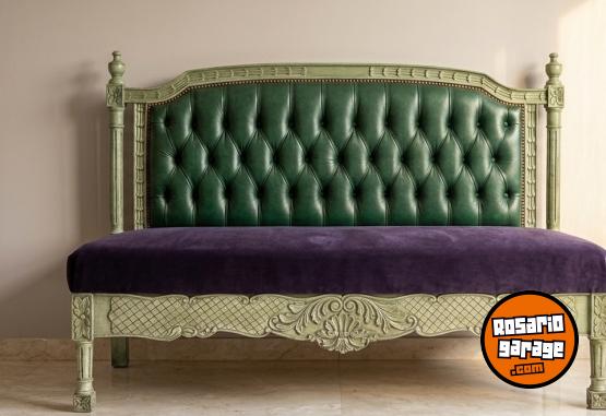 Hogar - Sofá Vintage de Estilo Clásico – Madera Tallada - En Venta