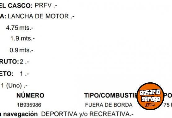 Embarcaciones - CENTURIA 1 - En Venta