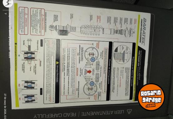 Accesorios para Autos - Amortiguadores regulables BARATEC para Ranger - En Venta