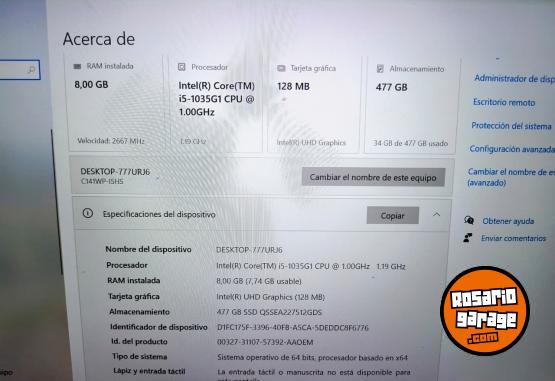 Inform�tica - Notebook Enova Intel i5-1035G1 - En Venta