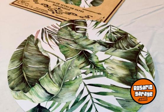 Hogar - Platos de sitio de papel por 20 unidades - En Venta