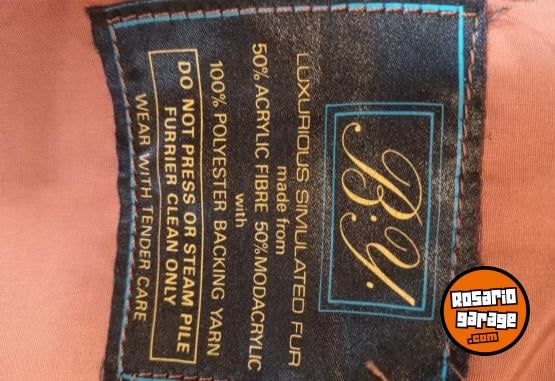 Indumentaria - Tapado de Piel Sintética Vintage - Impecable - En Venta