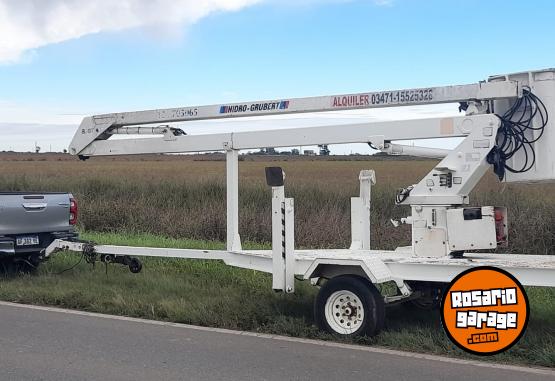 Camiones y Grúas - HIDRO GRUA ✅ MARCA HIDRO-GRUBERT AÑO 2014 13 MTS DE ELEVACIÓN - En Venta