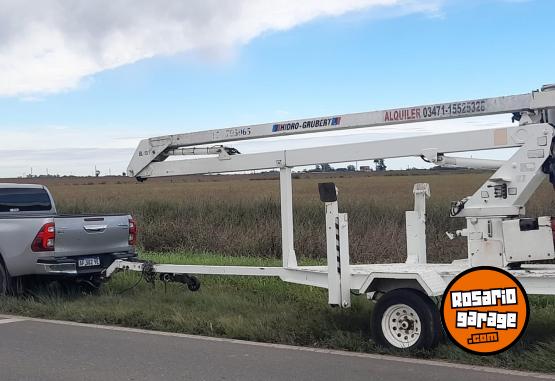 Camiones y Grúas - HIDRO GRUA ✅ MARCA HIDRO-GRUBERT AÑO 2014 13 MTS DE ELEVACIÓN - En Venta