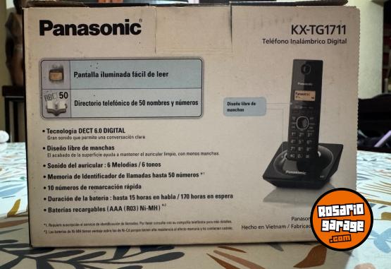Telefonía - Teléfono Panasonic Kx-tg1711 Inalámbrico Negro Lcd - En Venta