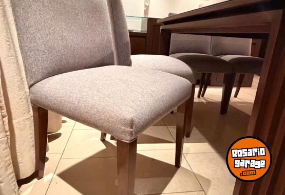 Hogar - Juego mesa y 8 sillas madera impecable - En Venta