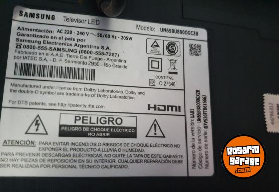Hogar - Smart tv Samsung 65" crystal 8000 - En Venta