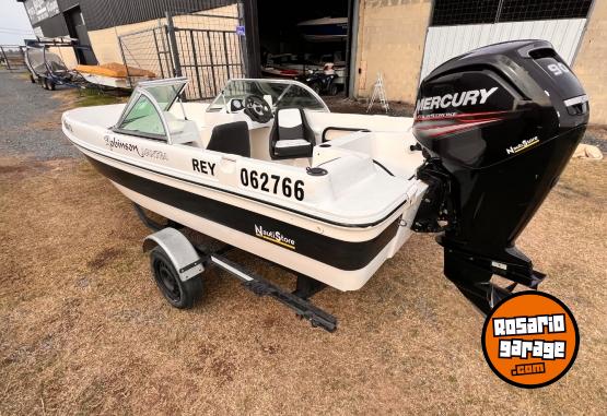 Embarcaciones - Robinson mantra 2013 Mercury 90 4t 2019 260 hs trailer rutero., eco sonda escalera, lona u$s11500 nautistore 📞3416250392 - En Venta