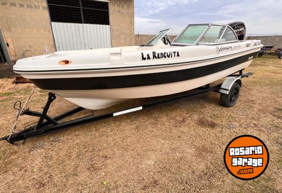 Embarcaciones - Robinson mantra 2013 Mercury 90 4t 2019 260 hs trailer rutero., eco sonda escalera, lona u$s11500 nautistore 📞3416250392 - En Venta