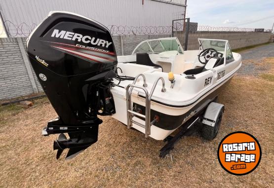 Embarcaciones - Robinson mantra 2013 Mercury 90 4t 2019 260 hs trailer rutero., eco sonda escalera, lona u$s11500 nautistore 📞3416250392 - En Venta
