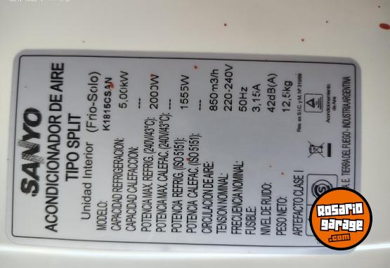 Hogar - Aire Acondicionado Sanyo 4300 frigorias - En Venta
