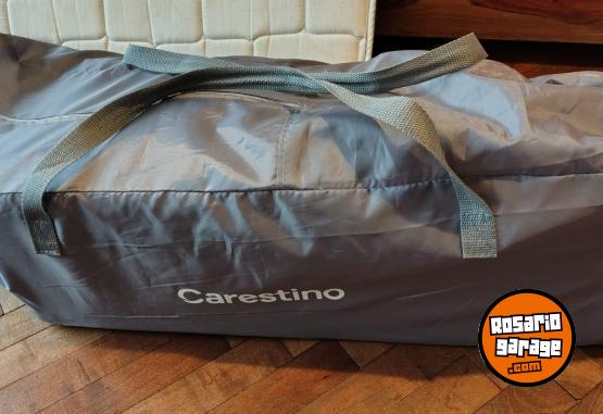 Artículos para bebé - Practicuna Carestino Viena Beige con bolso y Colchón + Protector cuna - En Venta