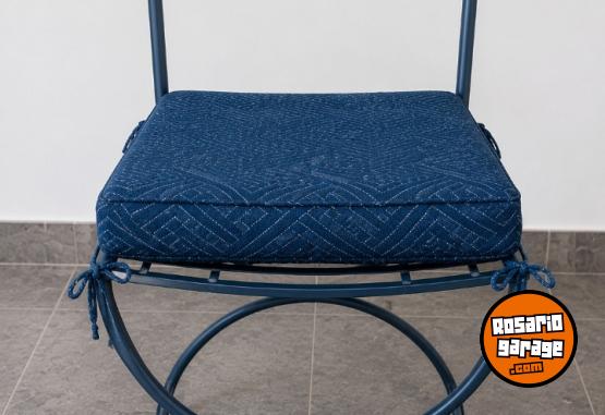Hogar - Juego De Comedor Mesa + 8 Sillas - Hierro Y Vidrio - Dise�o - En Venta
