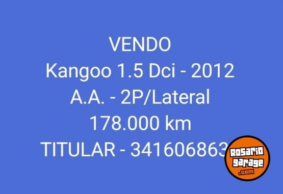 Utilitarios - Renault Kangoo furgon con aire 2012 Diesel 178000Km - En Venta
